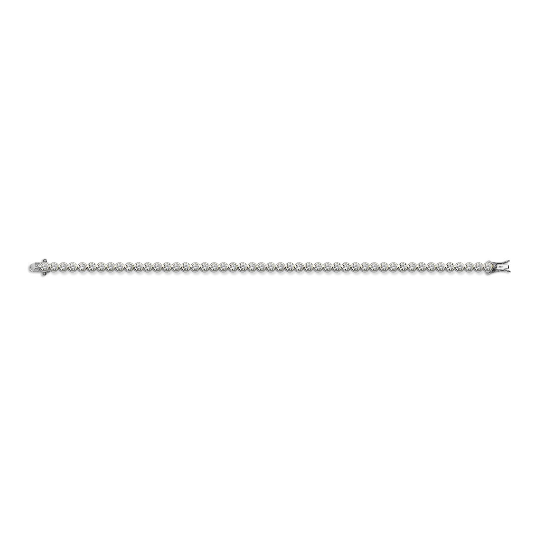 Gisser Jewels Tennis Bracelet Silver with Zirconia Stones-1