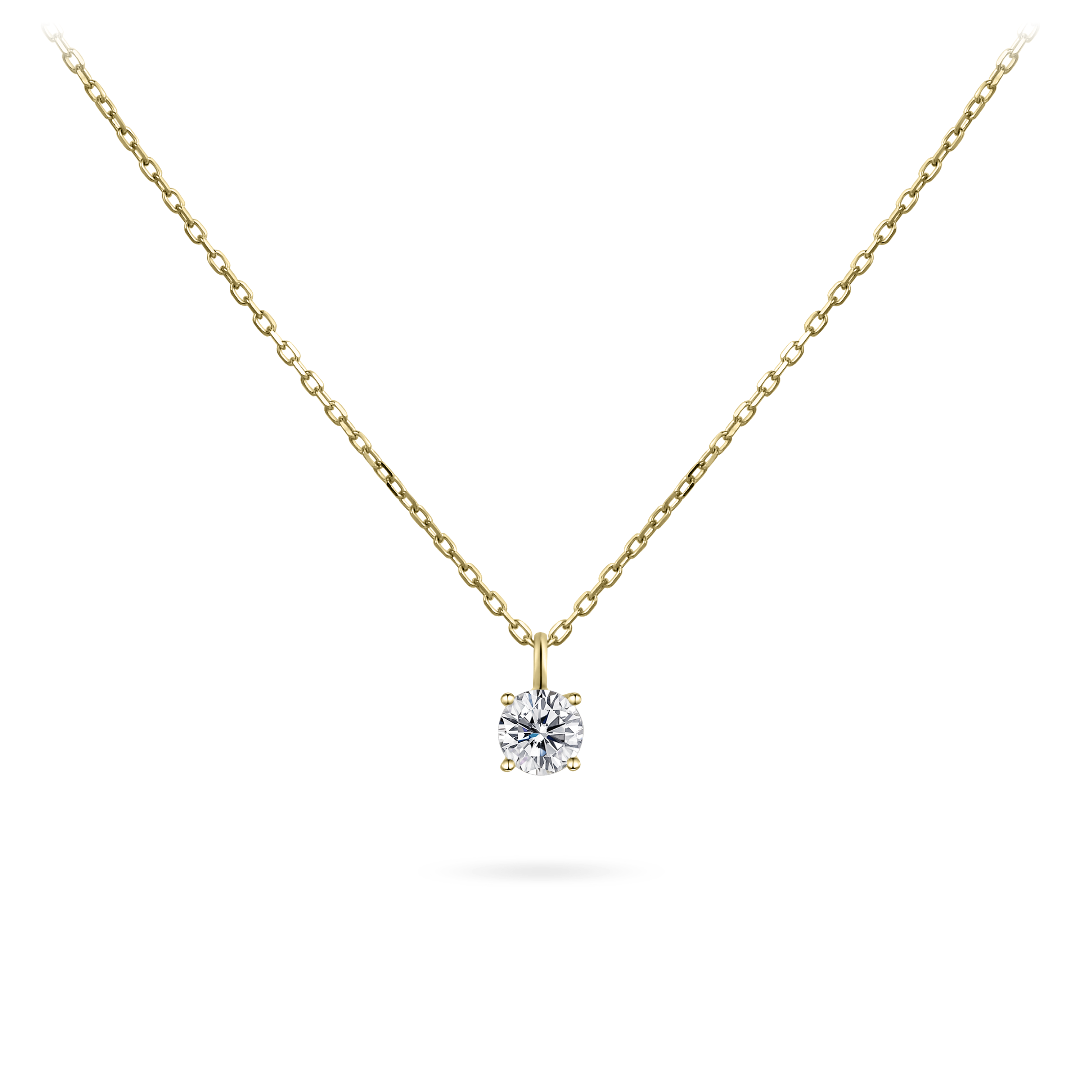 Brilliant Necklace | 14k Gold | Gisser Jewels-1
