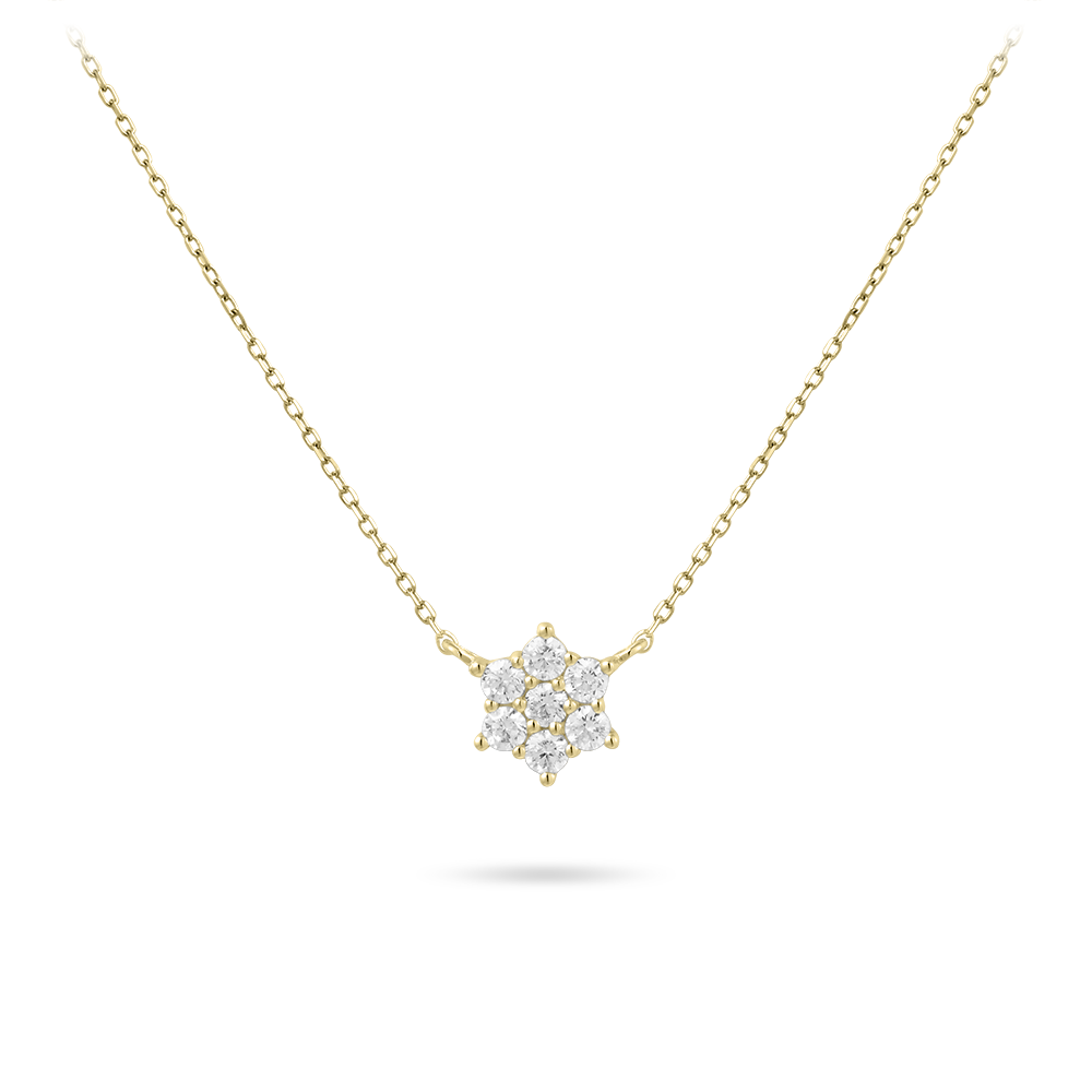 Brilliant Star Necklace | 14k Gold | Gisser Jewels