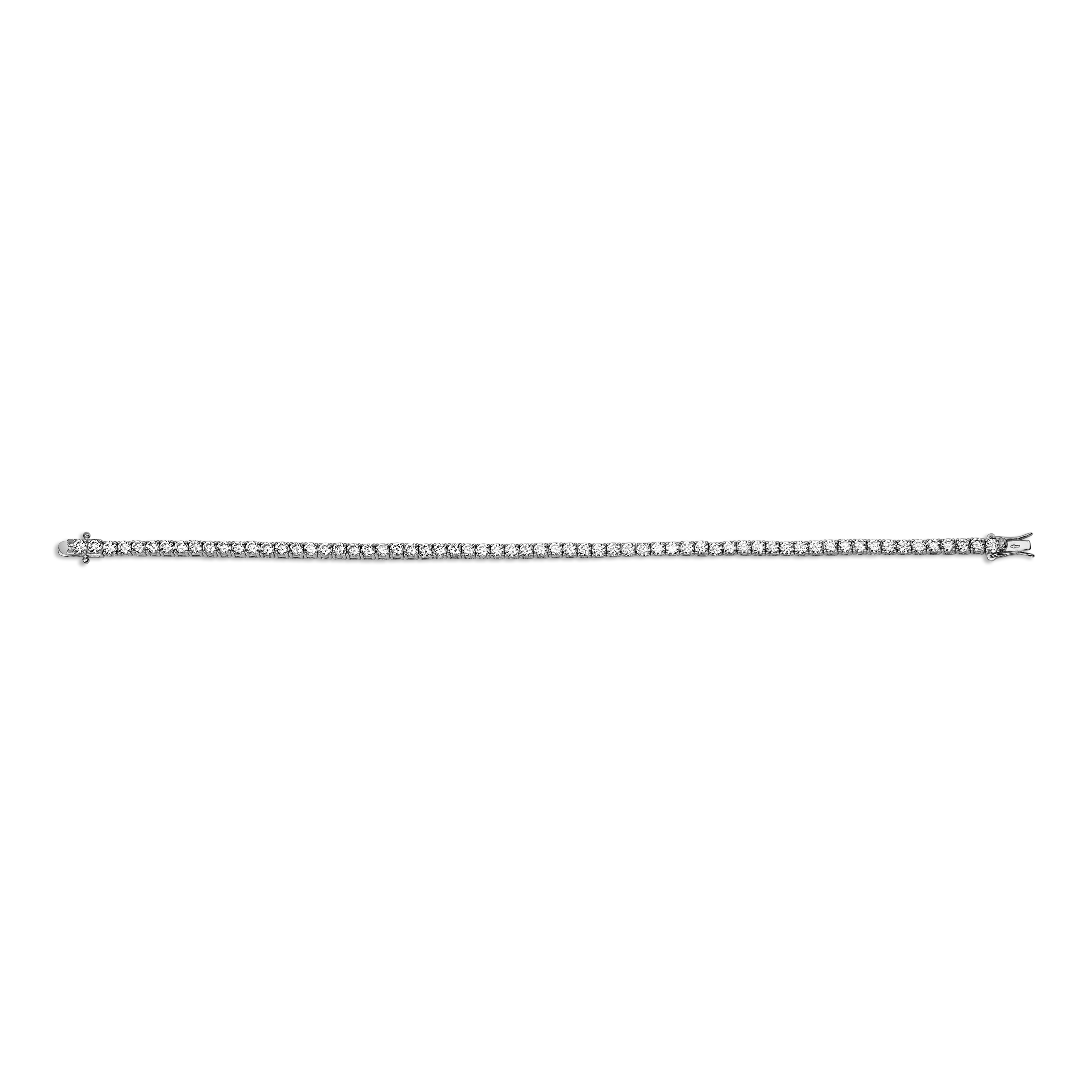 Gisser Jewels Tennis Bracelet Silver with Zirconia Stones