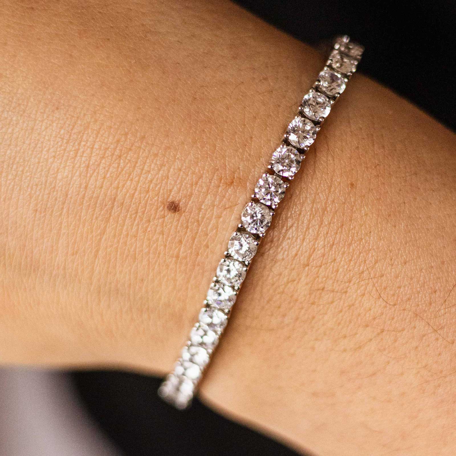 Gisser Jewels Tennis Bracelet Silver with Zirconia Stones