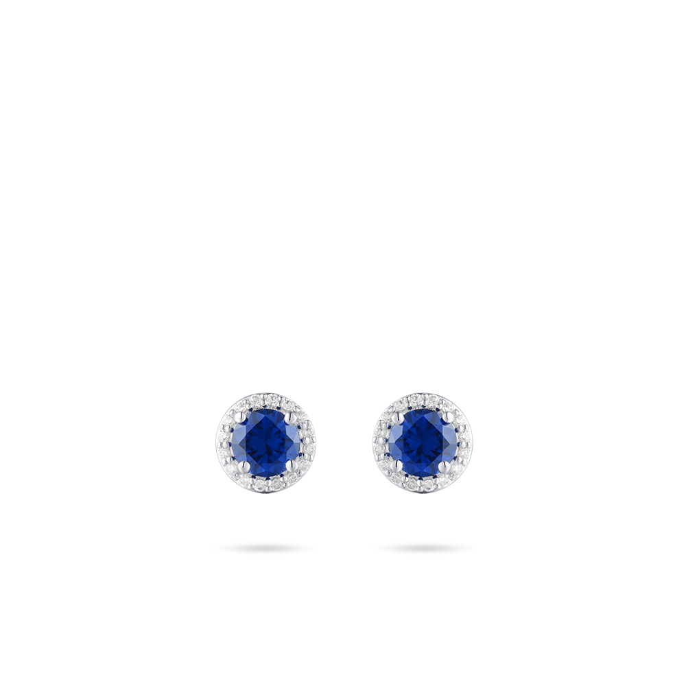 Halo Ear Studs Blue