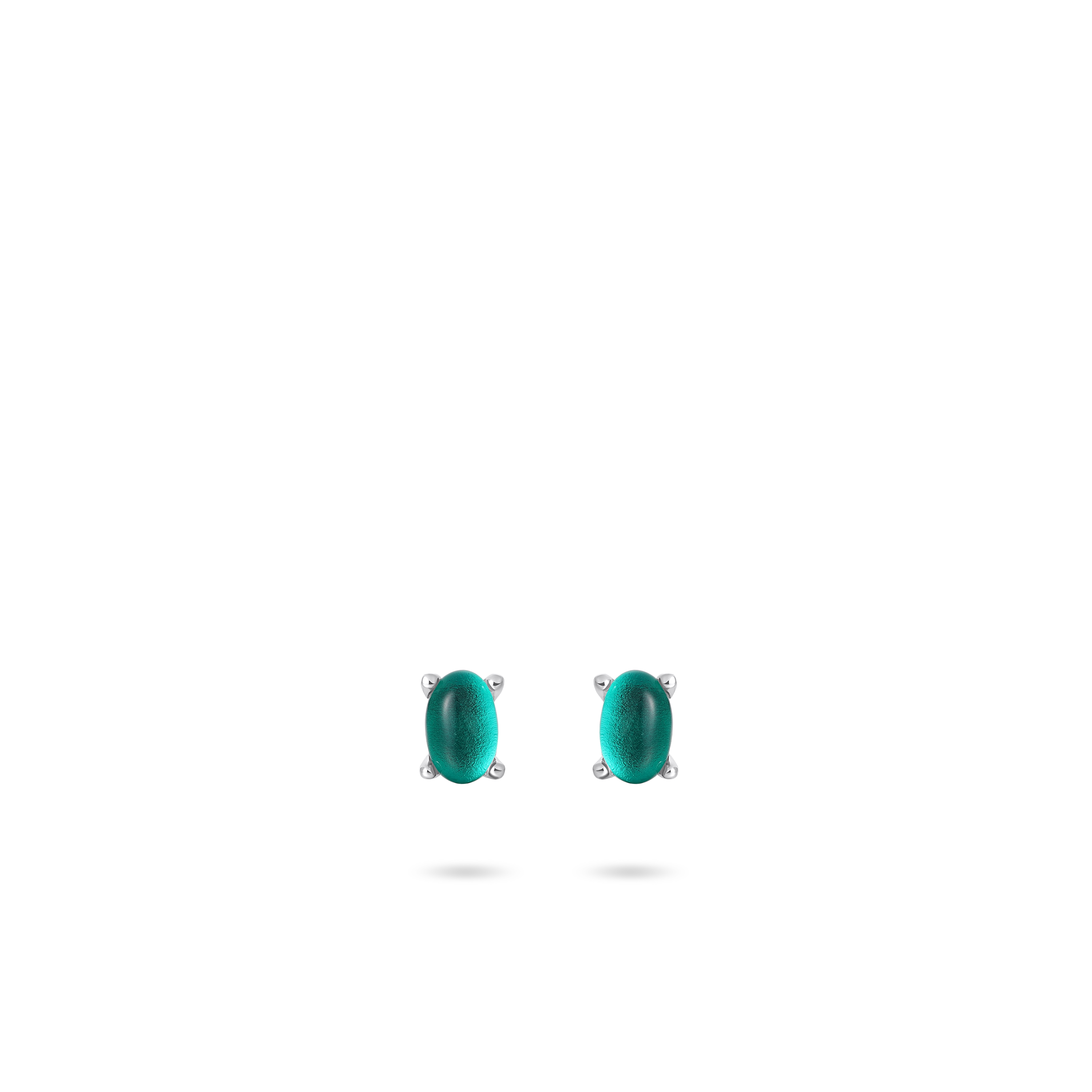 Gisser Jewels Silver Rhodium Plated Mini Dashing Details Ear Studs-6