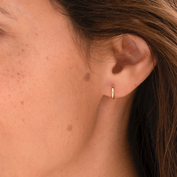 Extra Mini Polished Hoop Earrings Gisser Jewels