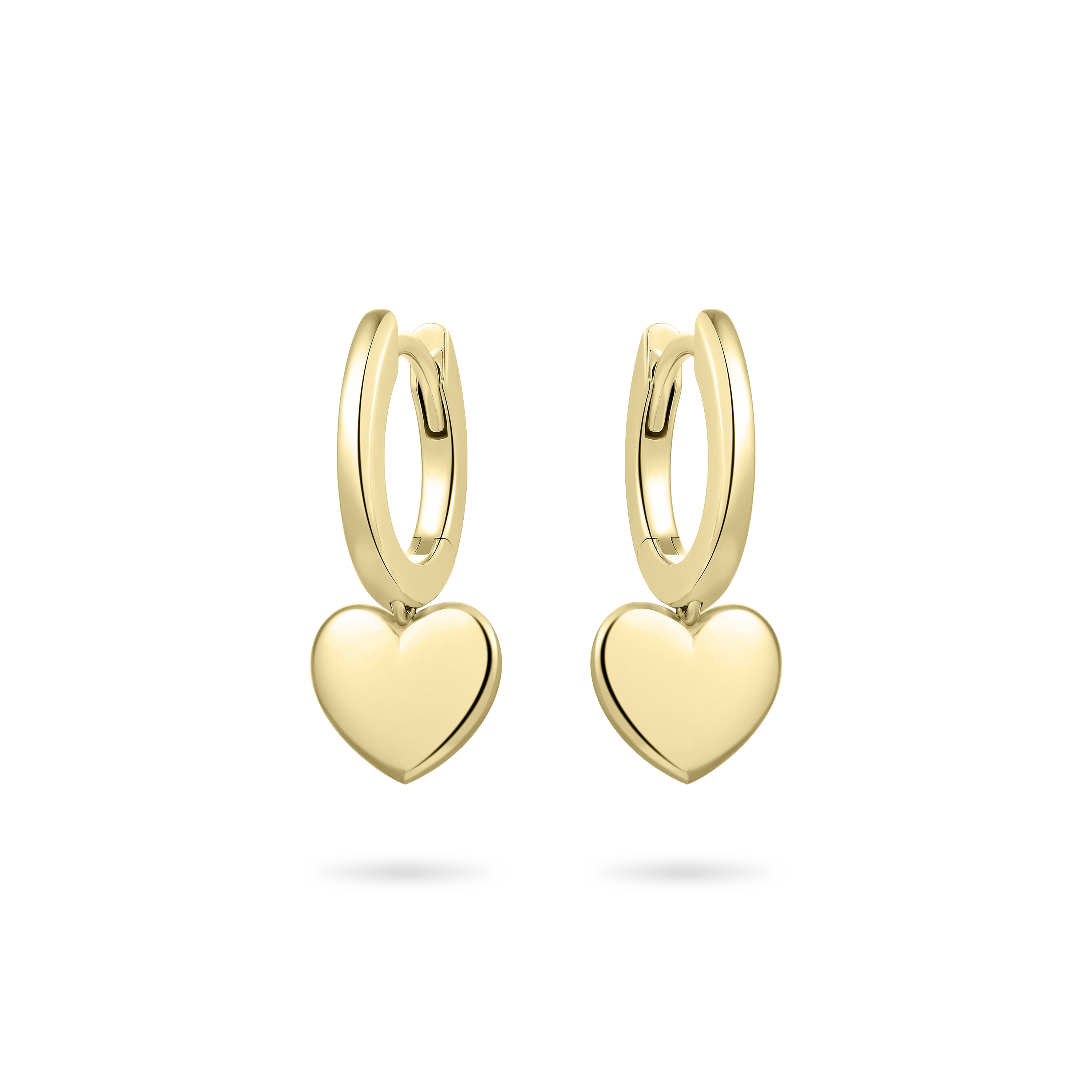 Gisser Jewels Silver Gold Plated Lovely Hoop Earrings