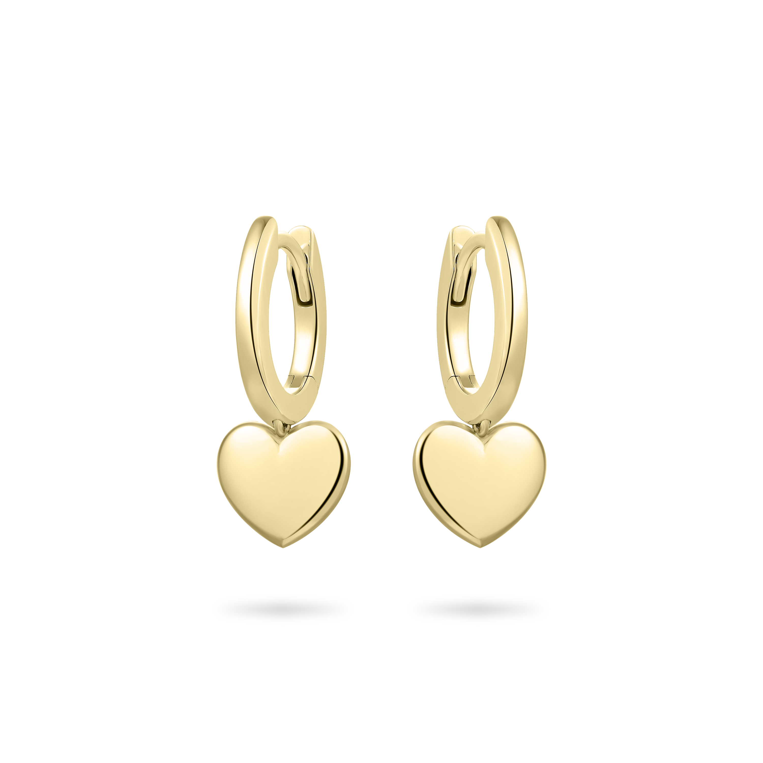 Gisser Jewels Silver Gold Plated Lovely Hoop Earrings-1