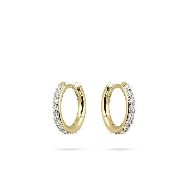 Sparkling Medium hoop oorbellen