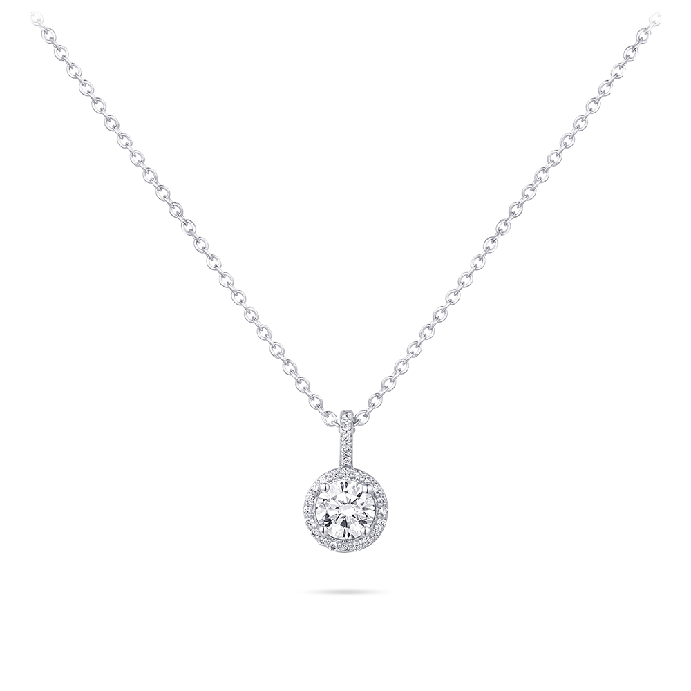 Halo Necklace | Sterling Silver | Gisser Jewels