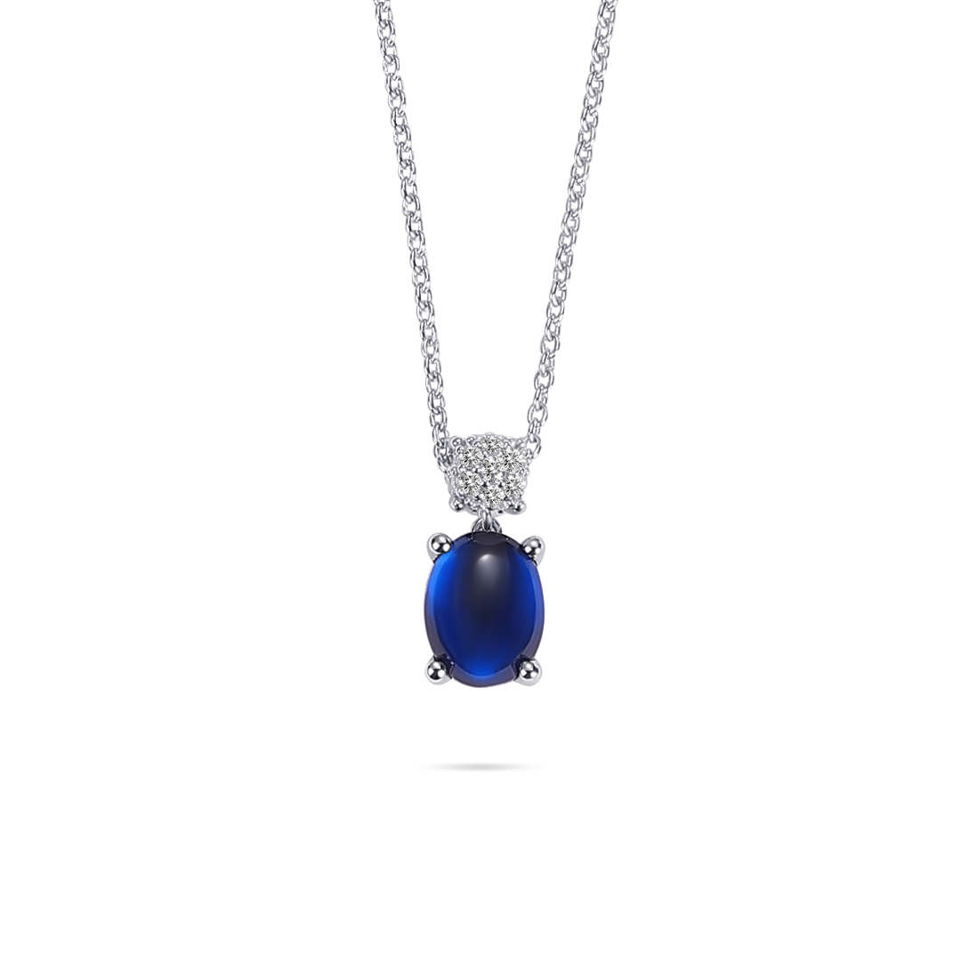 Gisser Jewels Silver Rhodium Plated Dashing Details Pave Necklace