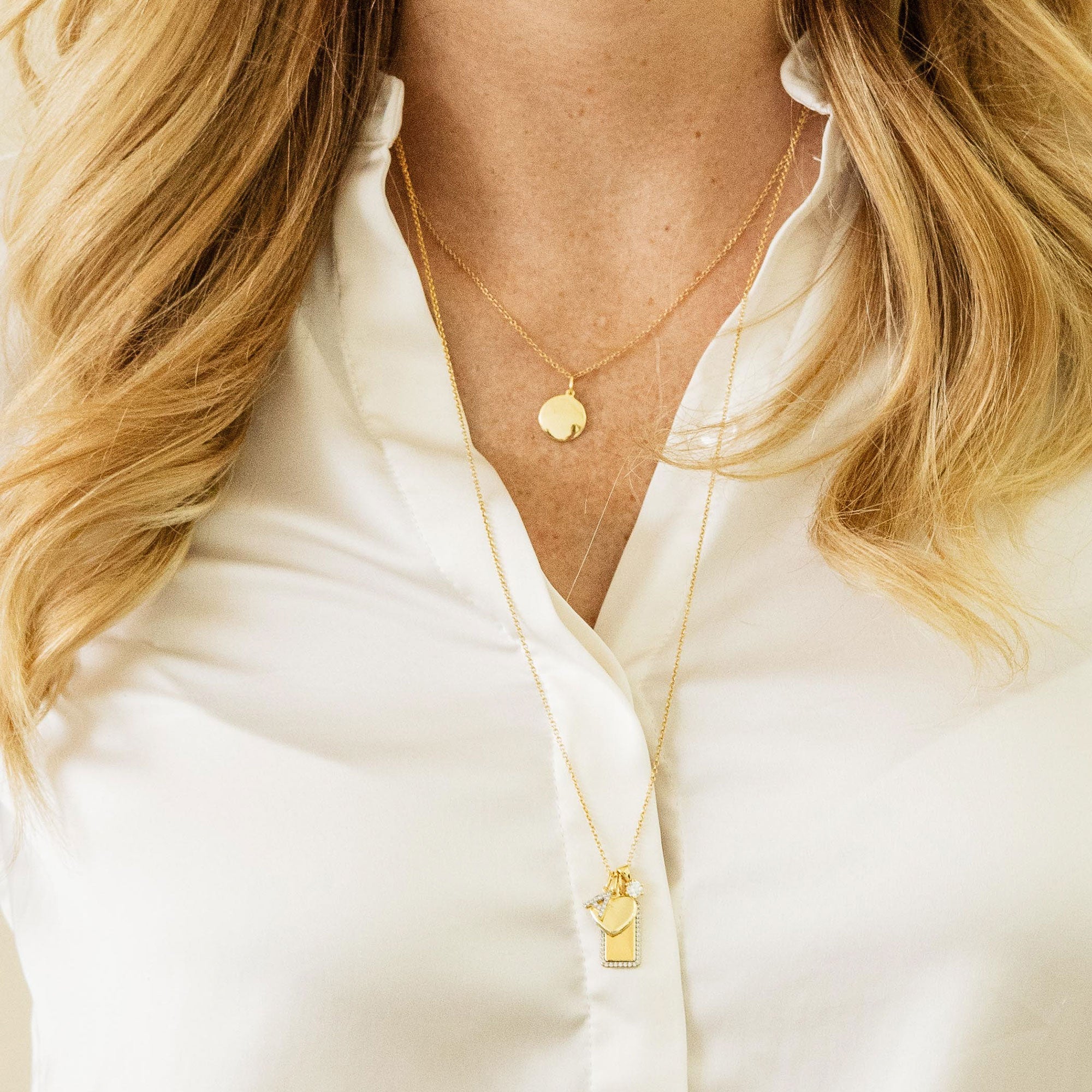 Gisser Jewels Initial Pendant Silver