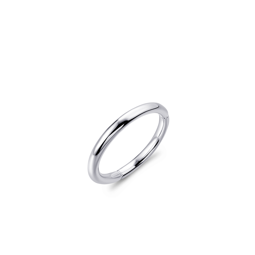 Shiny Stack Ring | Silver Rhodium Plated | Gisser Jewels-1