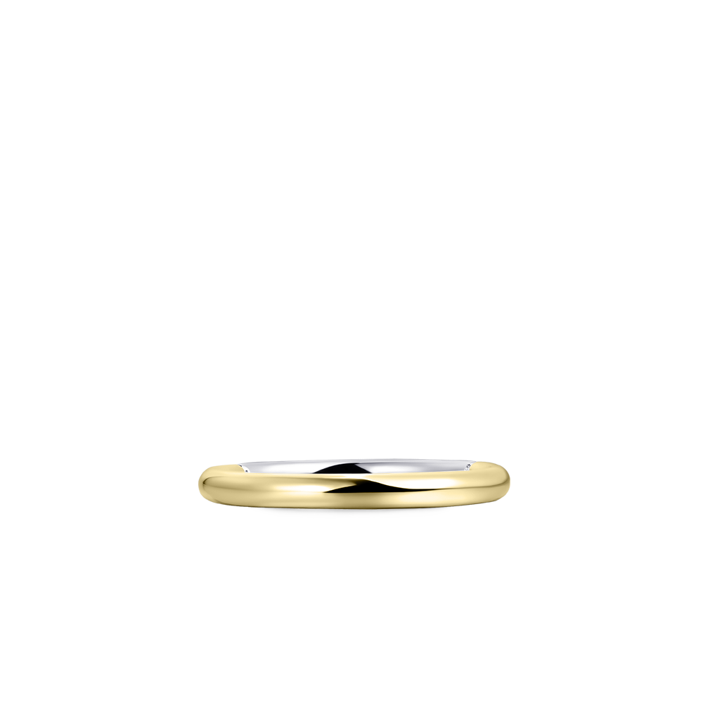 Gisser Jewels Silver Gold Plated Shiny Stack Ring