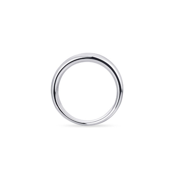 Gisser Jewels Silver Rhodium Plated Triple Bold Bands Ring-5