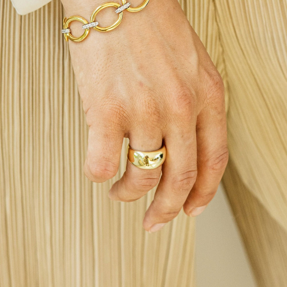 Take The Stage Ring | Silver Gold Plated | Gisser Jewels-2