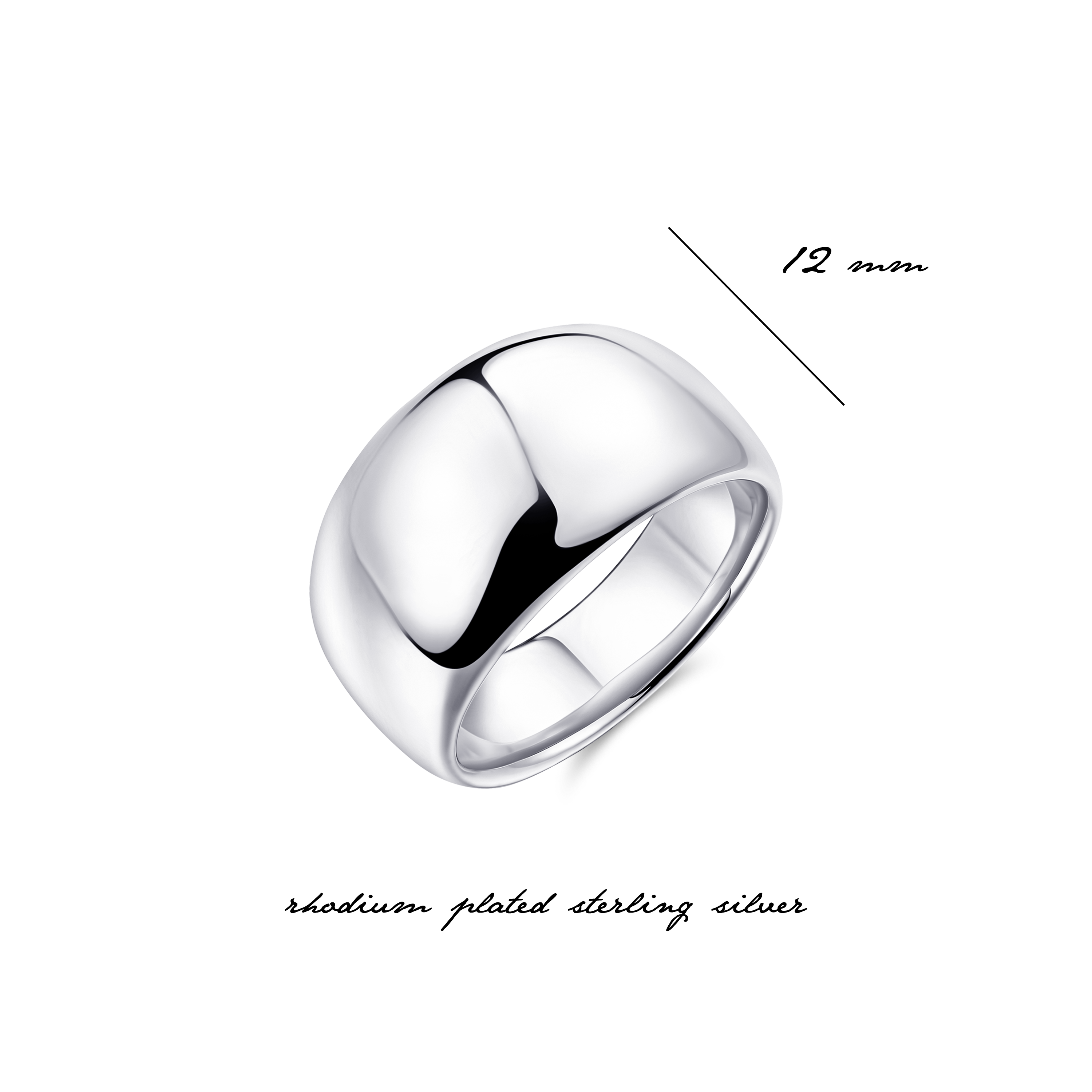 Gisser Jewels Silver Rhodium Plated Take The Stage Ring-6