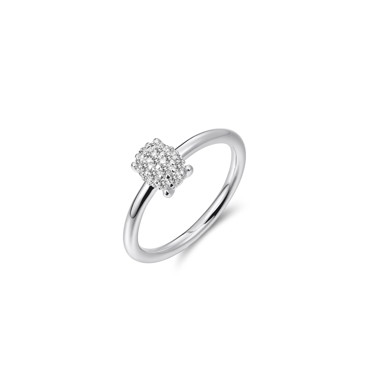 Ovale pavé-ring