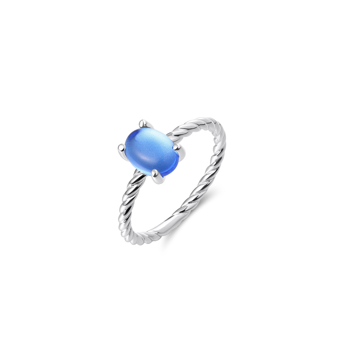 Dashing Details Rope Ring | Silver Rhodium Plated | Gisser Jewels