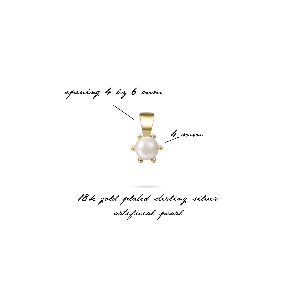 It's a Classic Pearl Pendant | Gold Plated Silver | Gisser Jewels
