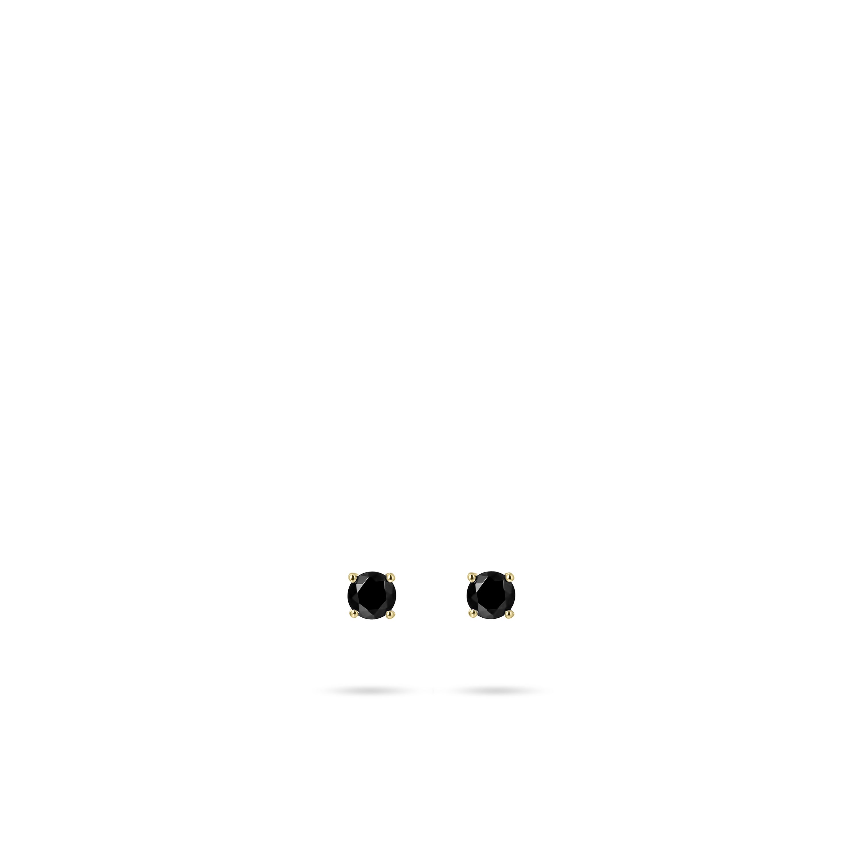 Gisser Jewels Ear Studs Gold with Zirconia Stone-6