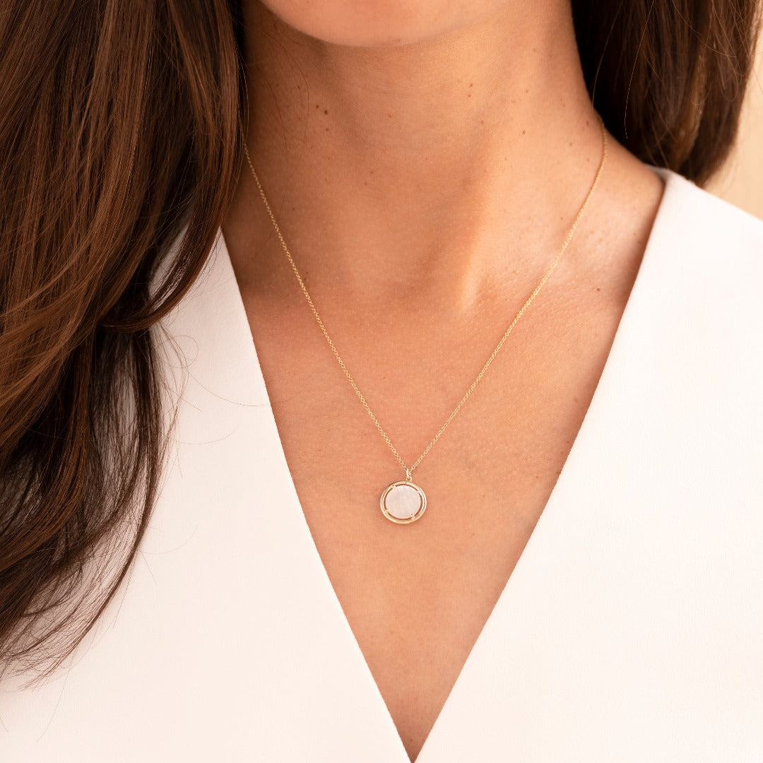 Icon Coin Necklace | 14k Gold | Gisser Jewels-2