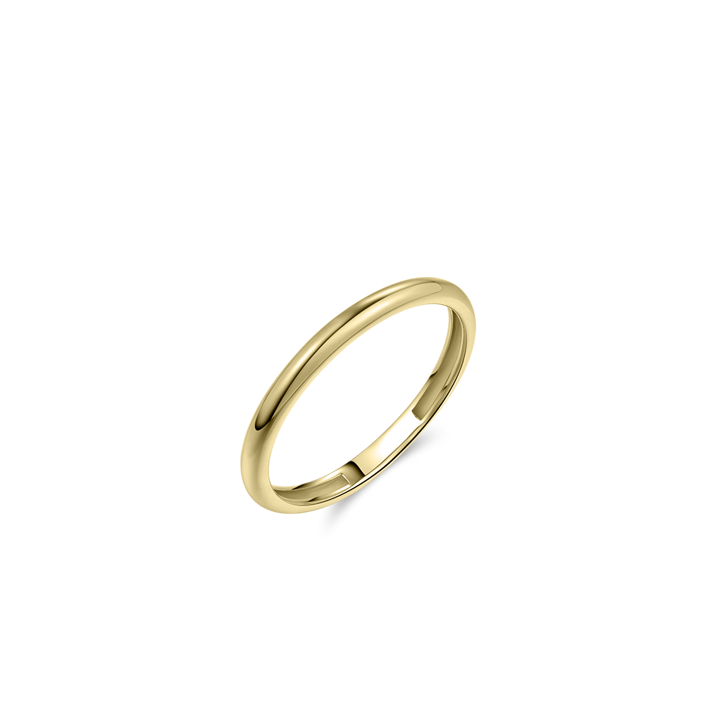 Polished Band Ring | 14k Yellow Gold | Gisser Jewels