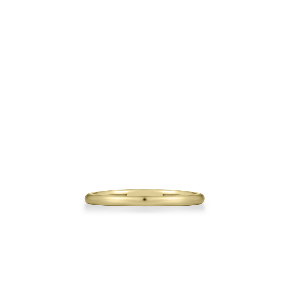 Polished Band Ring | 14k Yellow Gold | Gisser Jewels