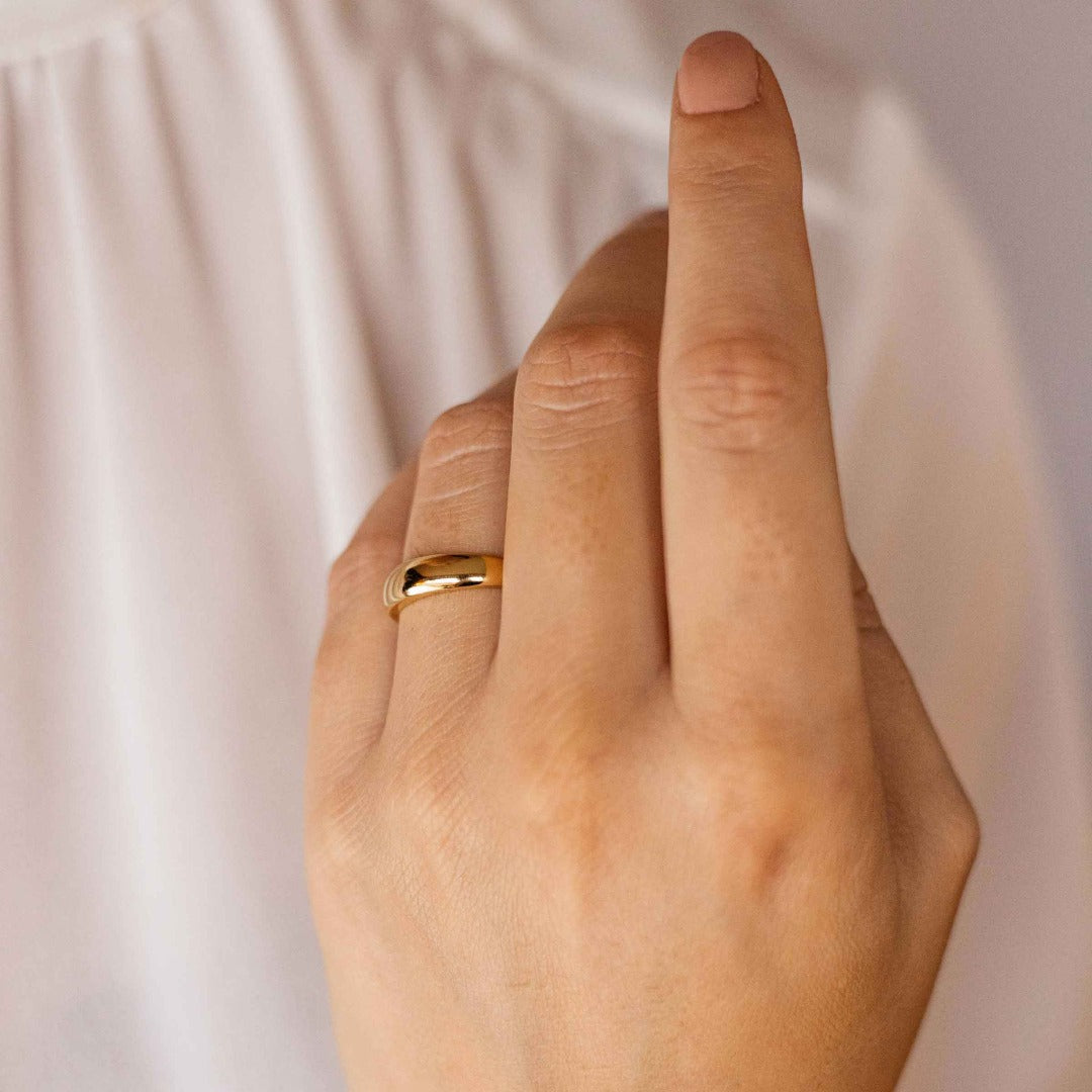 Dome Ring | 14k Yellow Gold | Gisser Jewels
