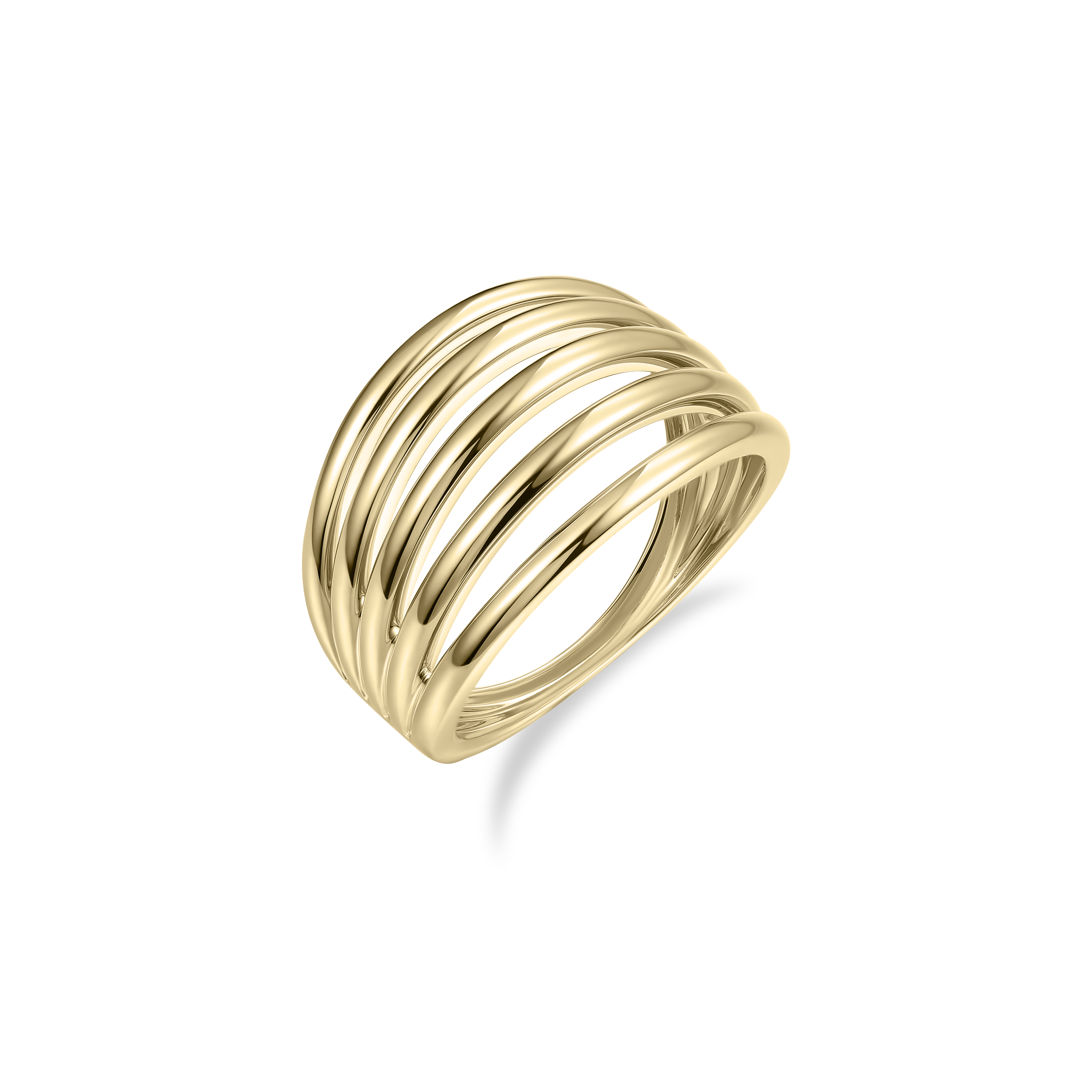 Maxi Polished Ring | 14k Yellow Gold | Gisser Jewels