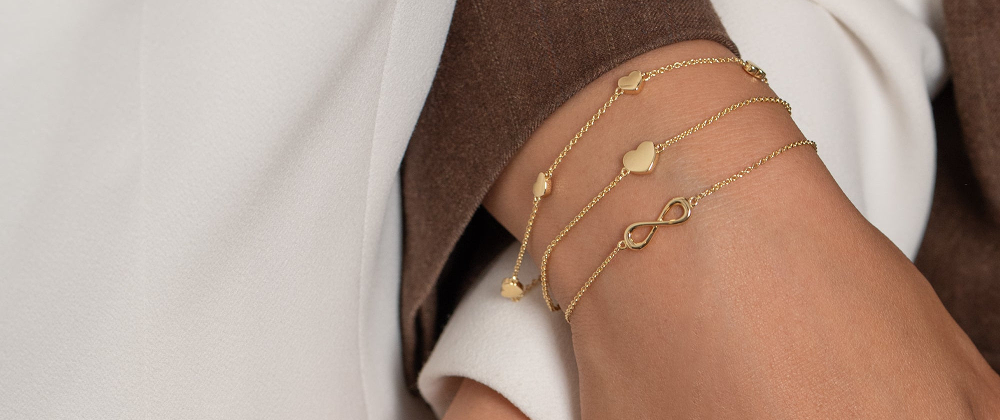 gold jewelry infinity bracelets