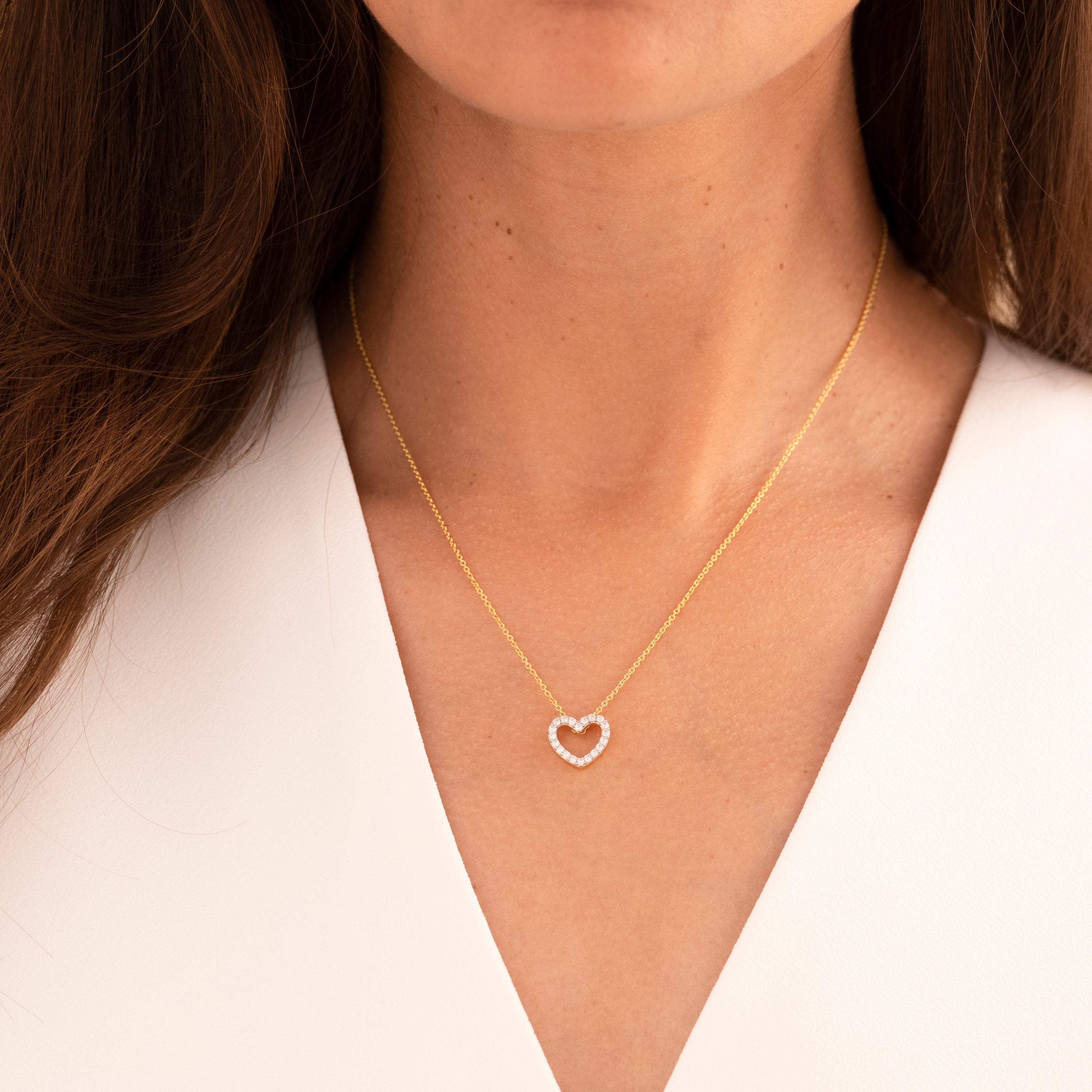 Gisser Jewels Heart Shaped Pendant Necklaces Collection