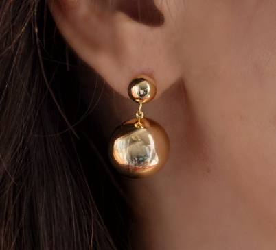 Gisser Silver Gold Earrings