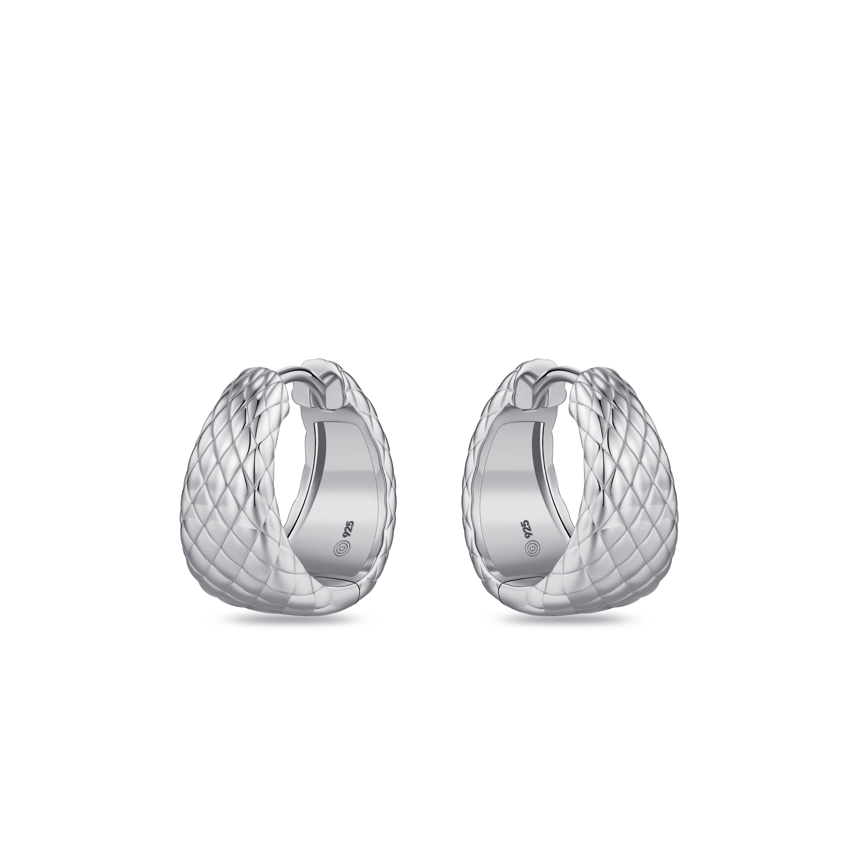 Bold Dome Snake Earrings