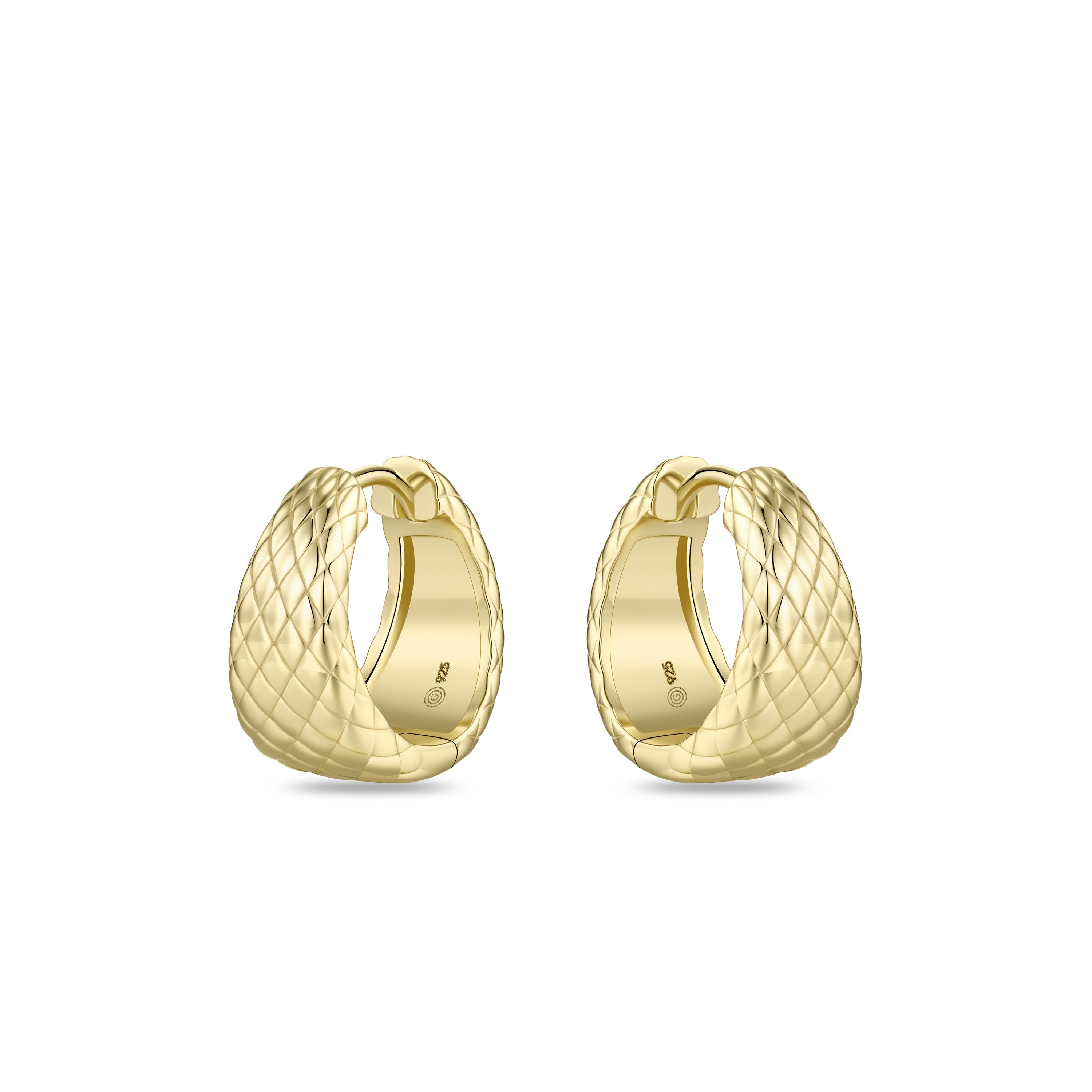 Bold Dome Snake Earrings