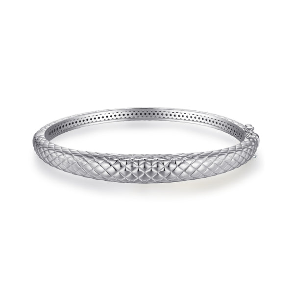 Bold Dome Snake Bangle | Sterling Silver | Gisser Jewels