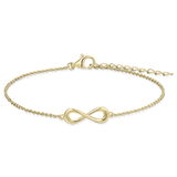 Infinity Bracelet Silver Gold Plated Gisser Jewels