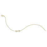 Infinity Bracelet Silver Gold Plated Gisser Jewels