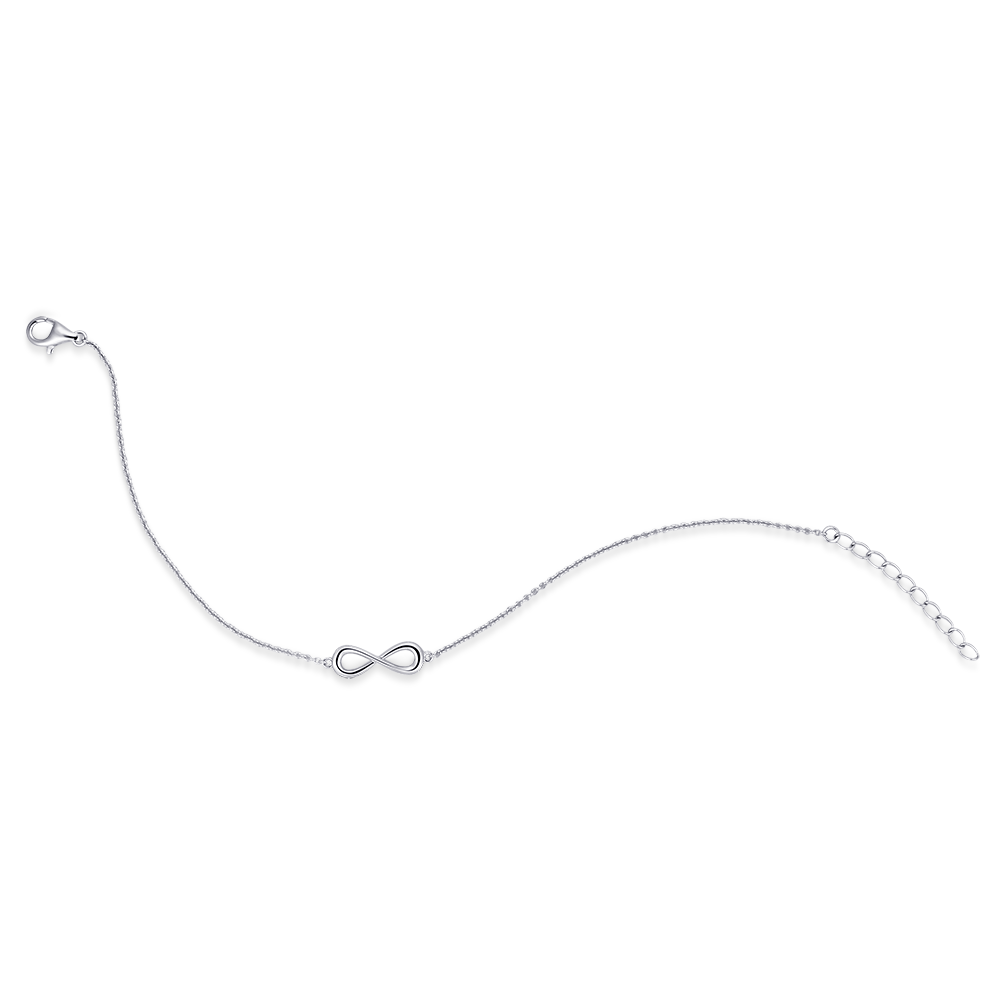 Infinity Bracelet Silver Rhodium Plated Gisser Jewels-1