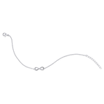 Infinity Bracelet Silver Rhodium Plated Gisser Jewels-1