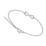 Infinity Bracelet Silver Rhodium Plated Gisser Jewels-2