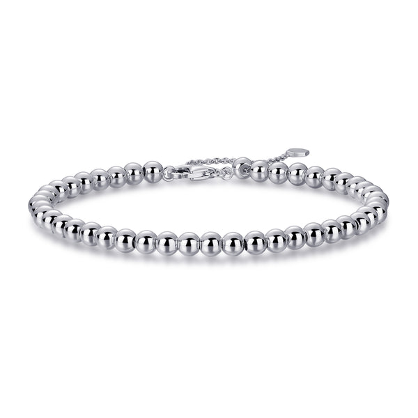 Beaded Chain Bracelet | Sterling Silver | Gisser Jewels