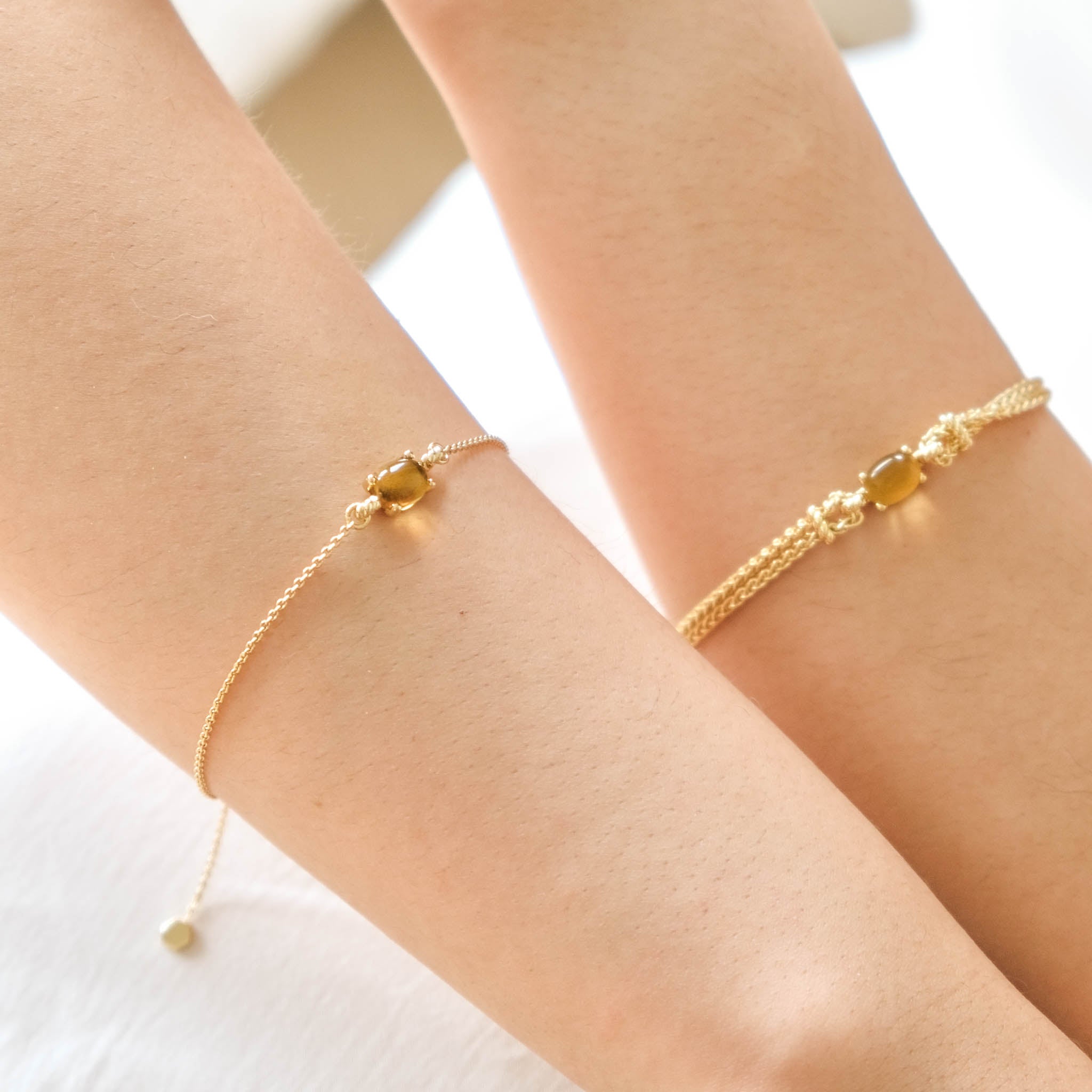 Dashing Details Honey Bracelets 18k gold plated silver Gisser Jewels