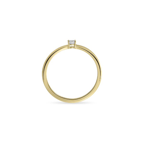 Brilliant solitaire ring | 14k Gold Gisser Jewels