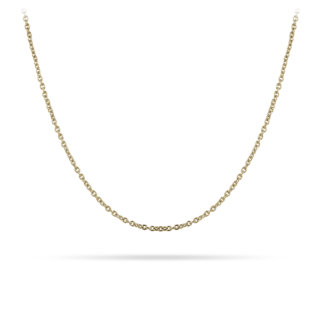 Anchor Link Chain | Gold Plated Silver | Gisser Jewels