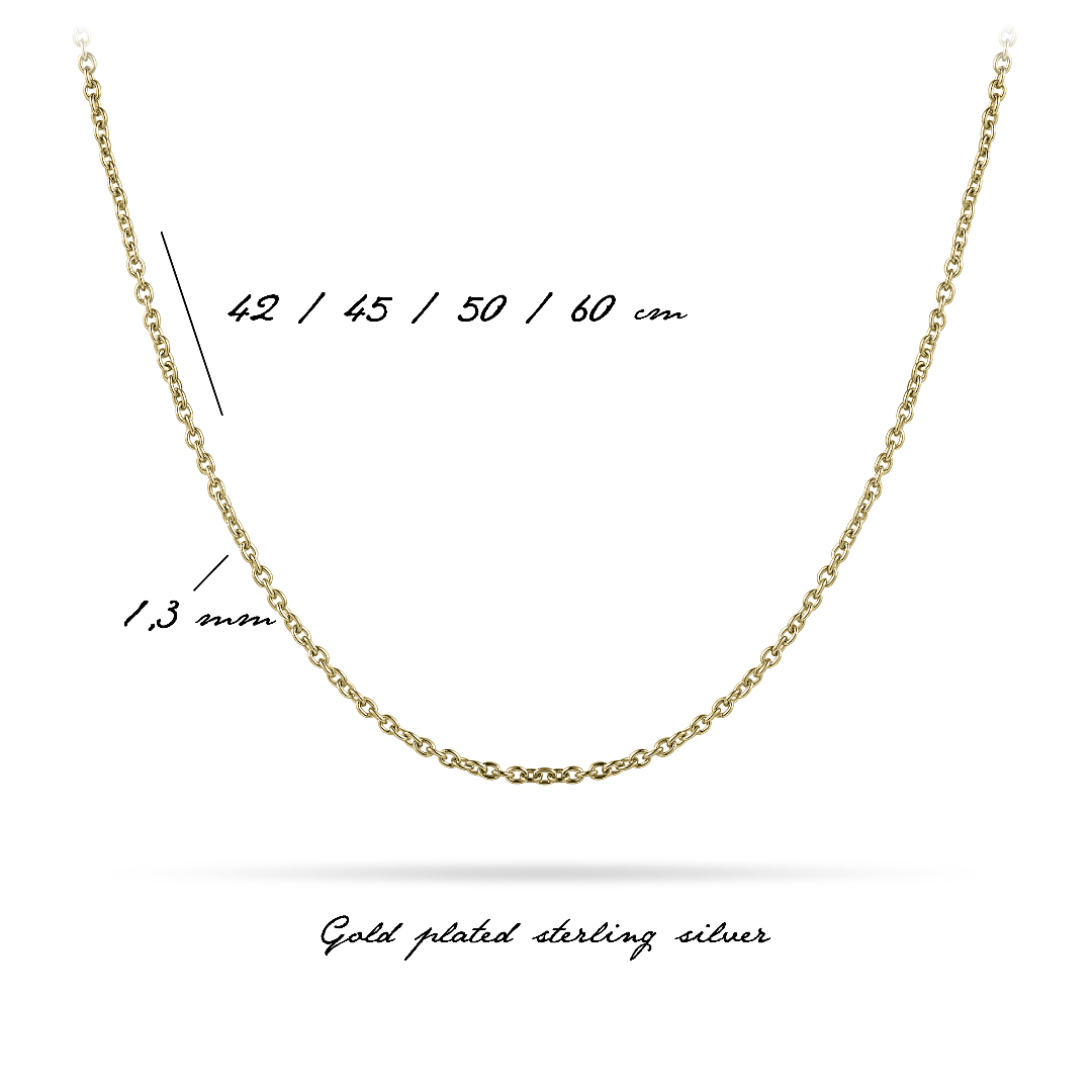 Chain Necklace | Gold Plated Silver | Gisser Jewels