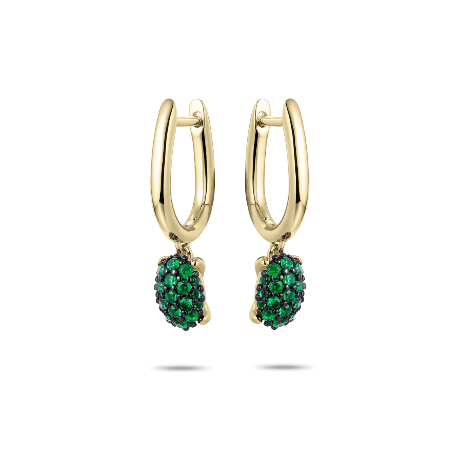 Dashing Details Emerald Green Hoop Earrings