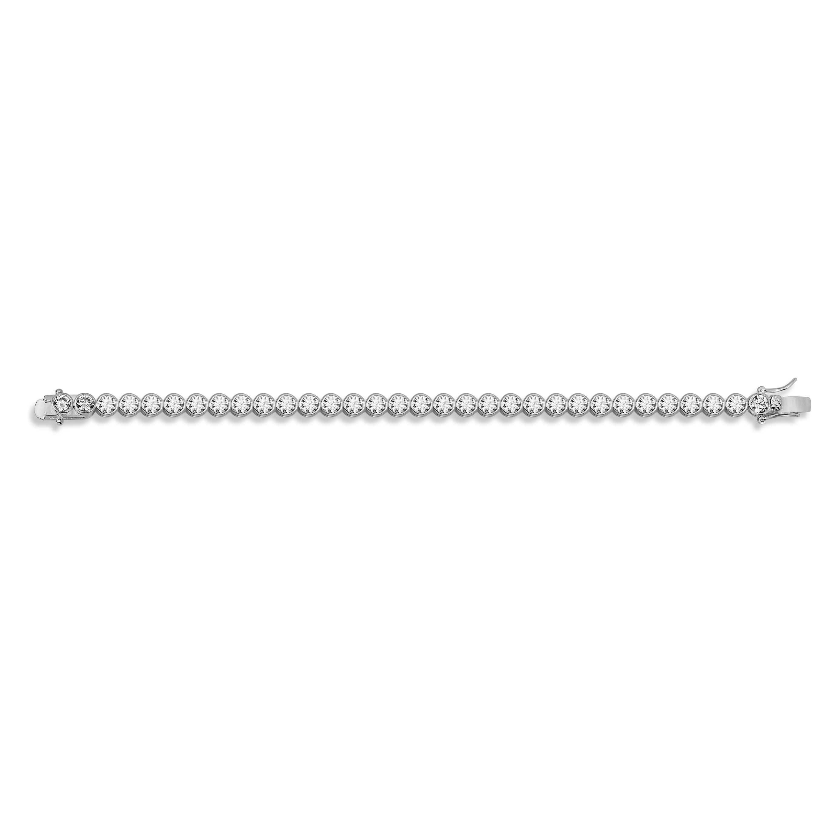 Gisser Jewels Tennis Bracelet Sterling Silver with Zirconia Stones