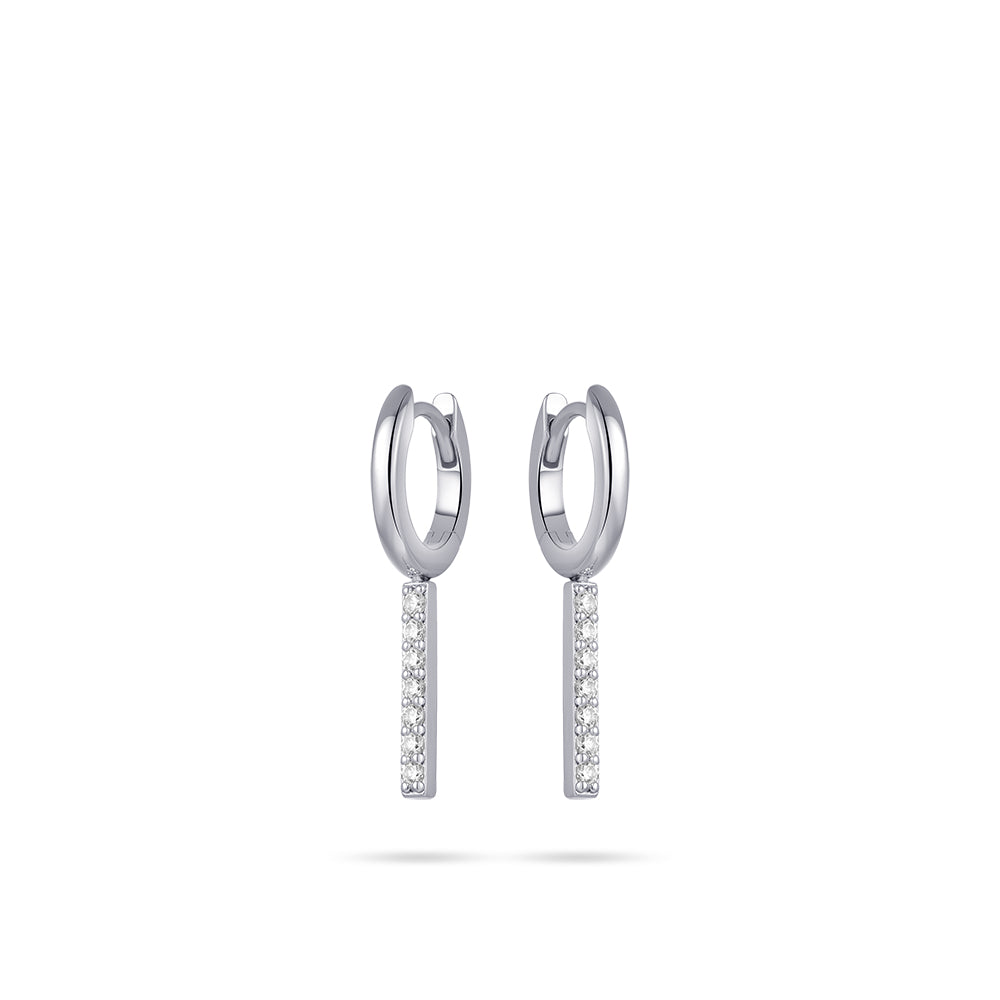 Bar Hoop Earrings