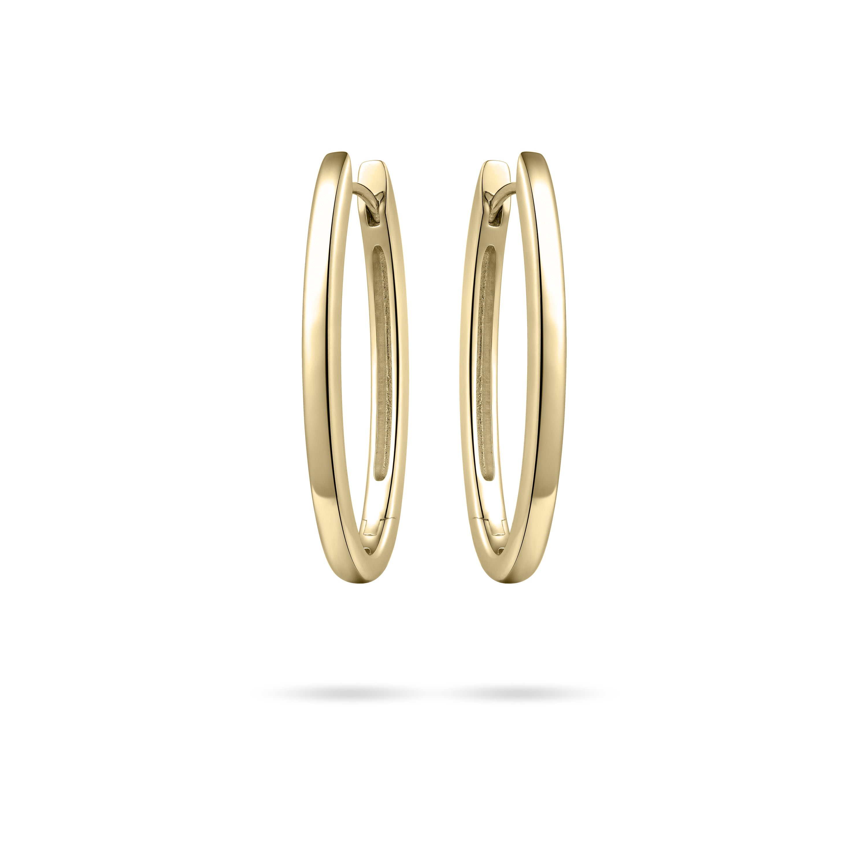 Oval Large Hoop Earrings