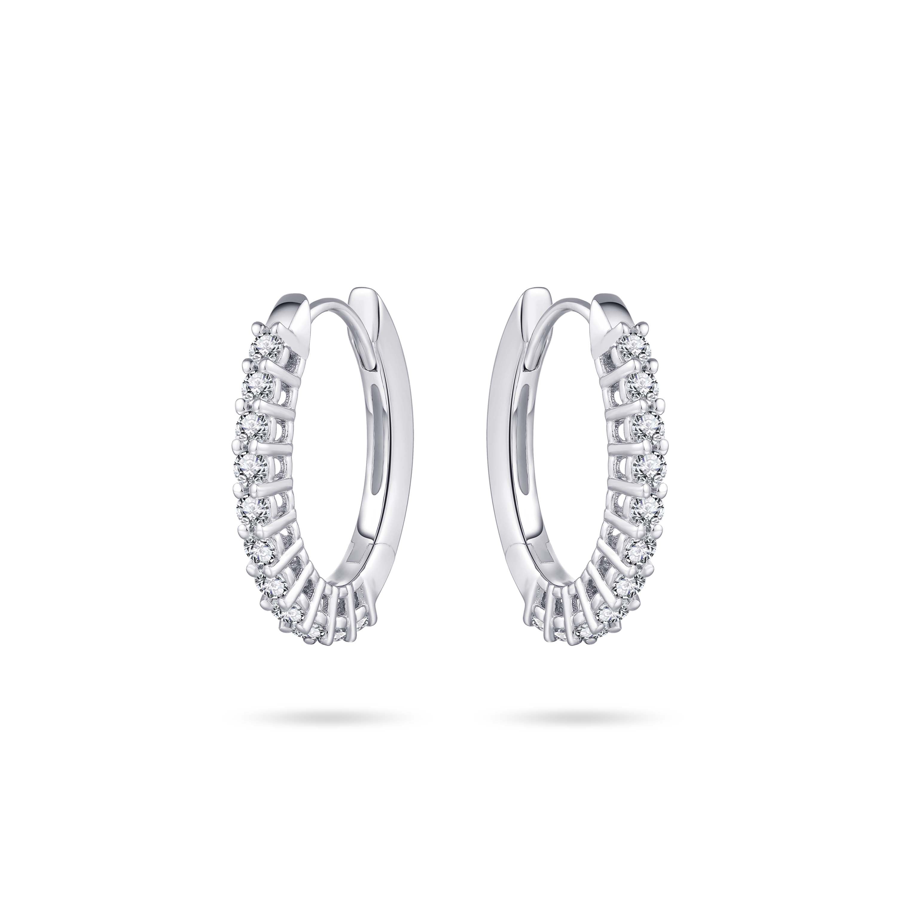 Sparkling Oval Hoops