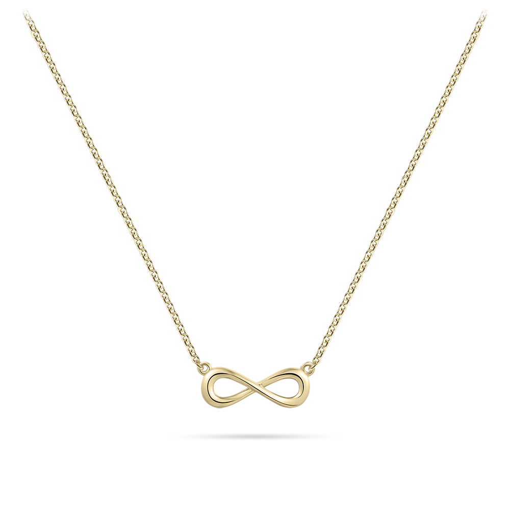 Gisser Jewels Silver Gold Plated Infinity Necklace